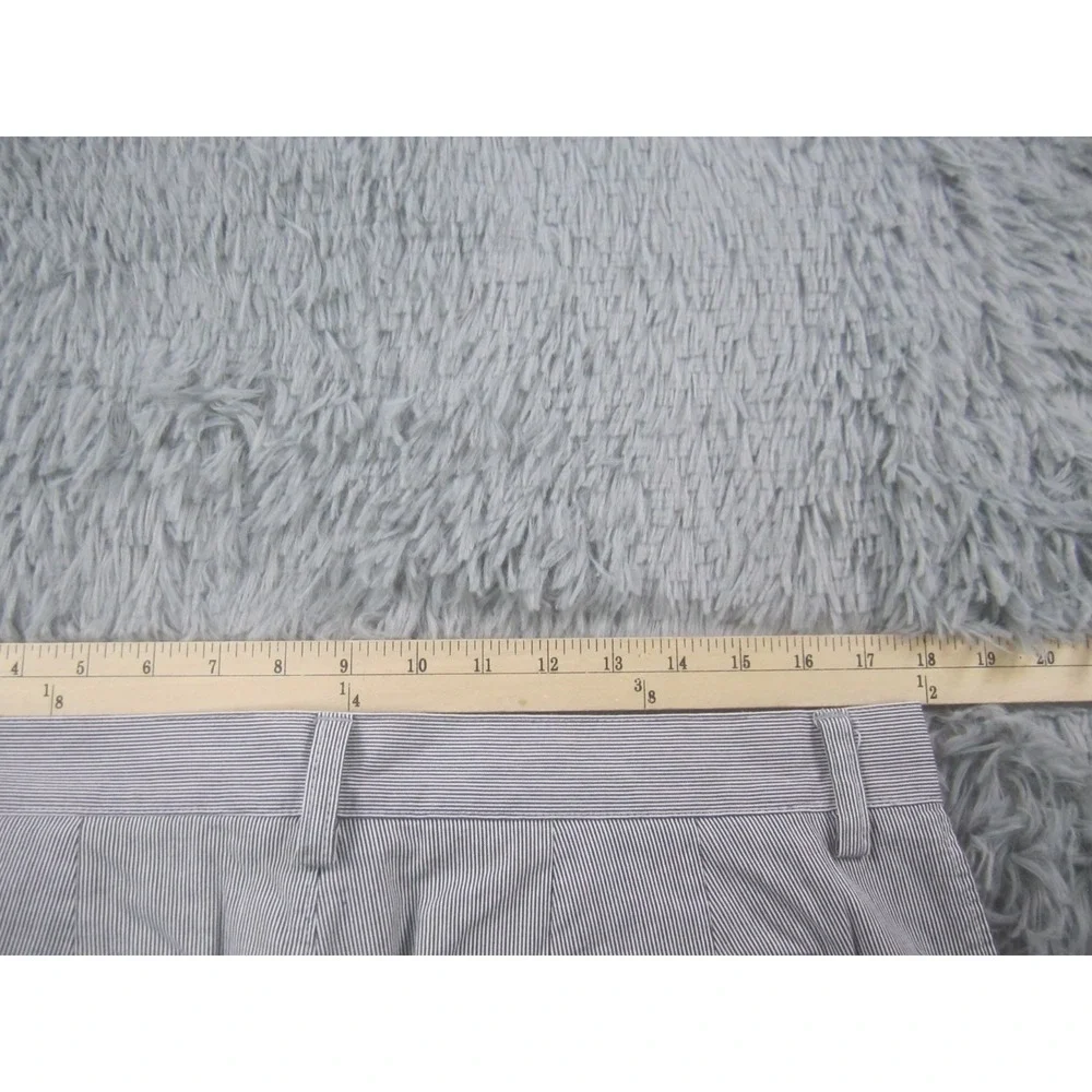 Banana Republic Shorts Mens 34 Blue White Seersucker Chino Casual Flat Front‎